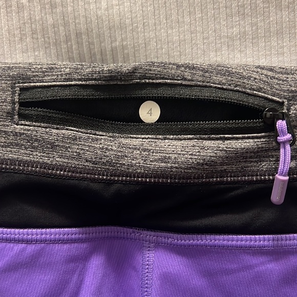 Purple Lululemon run shorts - Picture 3 of 4